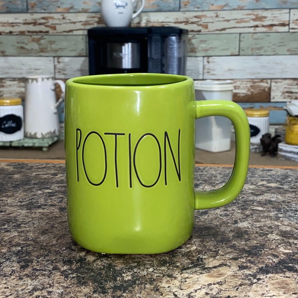 Rae Dunn "Potion" Green Halloween Mug